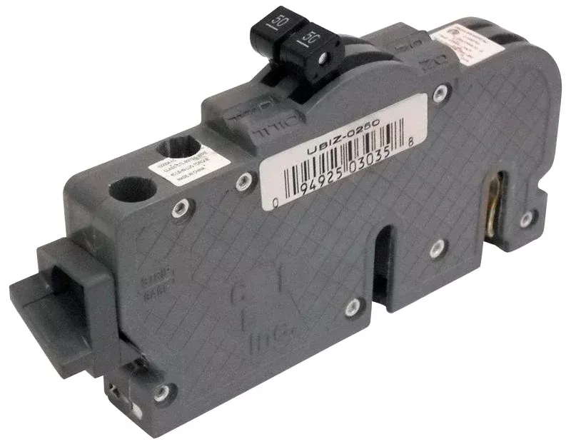 Zinsco UBIZ0250 Circuit Breaker, Type UBIZ, 50 A, 2-Pole, 120/240 V, S