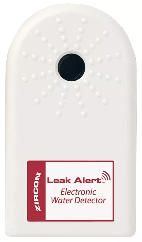 Zircon 64003 Water Leak Detector, 9 V, 72 hr Response, Alarm: Audible,